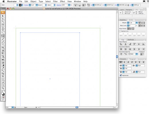 Creating a Website Wireframe in Illustrator