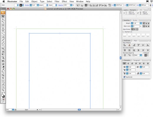 Creating a Website Wireframe in Illustrator