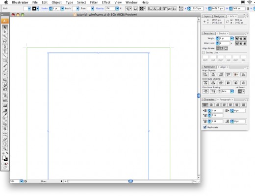 Creating a Website Wireframe in Illustrator