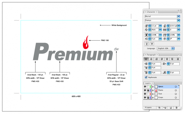 Premium Design Works Logotype Specification