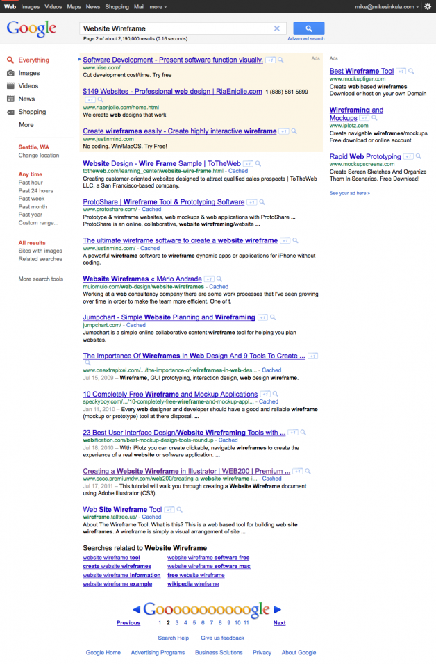 "Website Wireframe" - Google Search